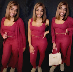 Cozy Vibe 3pc Set - BeauTise’ Boutique