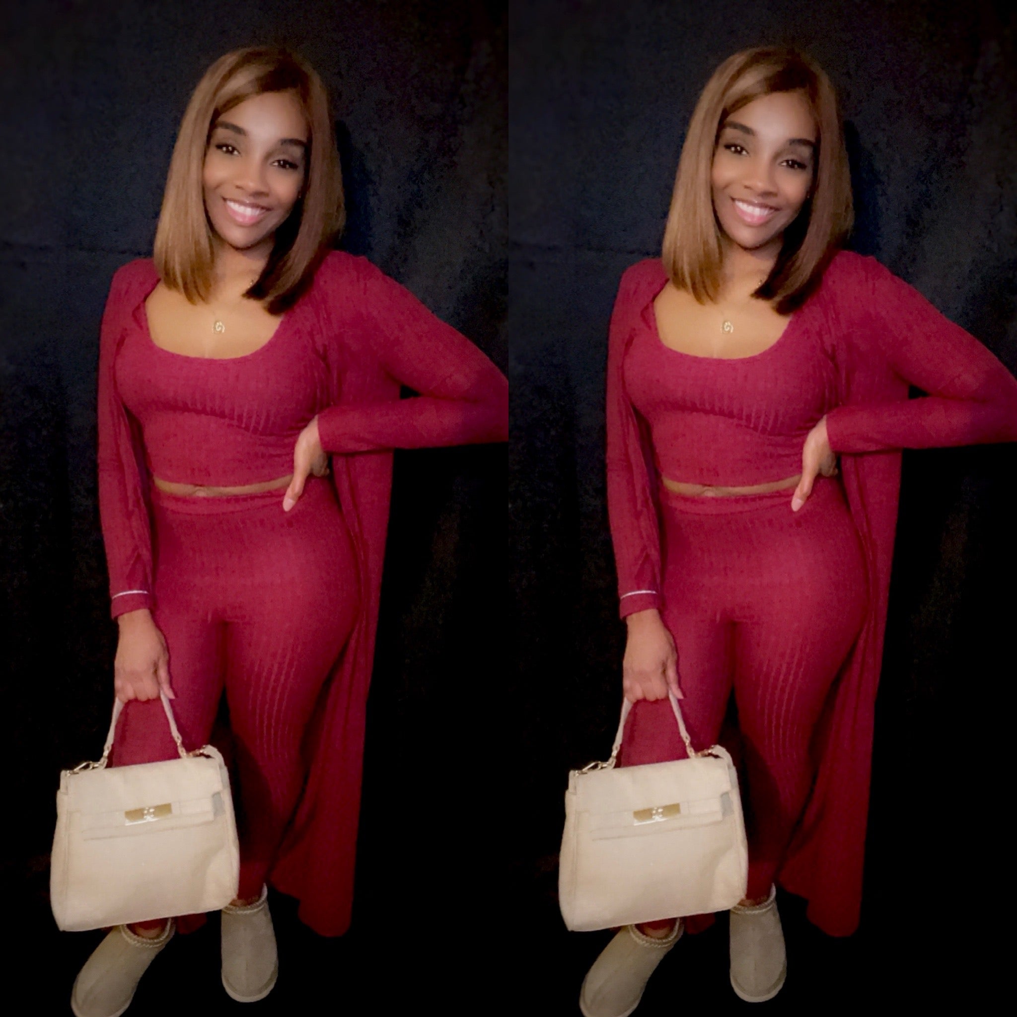Cozy Vibe 3pc Set - BeauTise’ Boutique