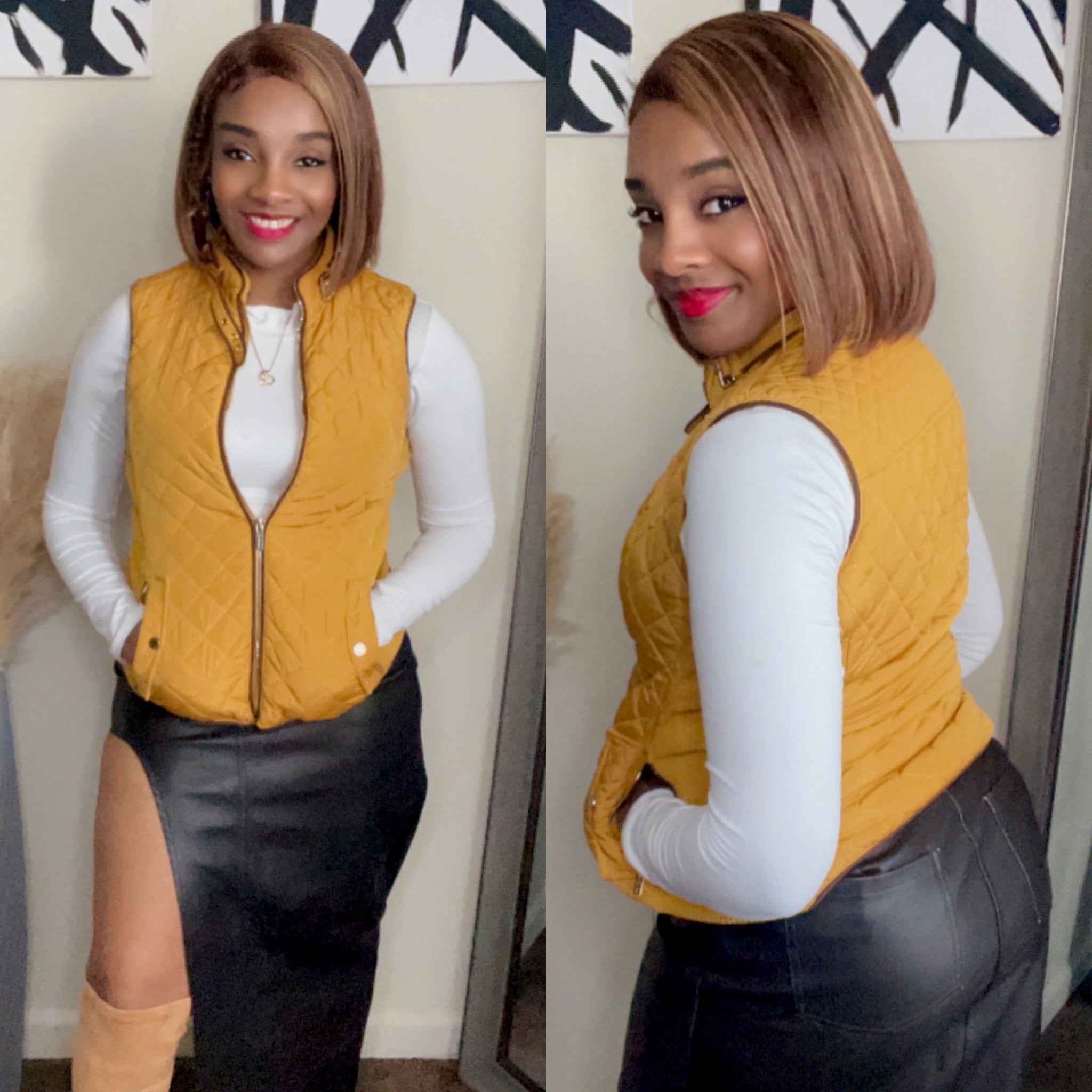 Yellow Stone Vest - BeauTise’ Boutique
