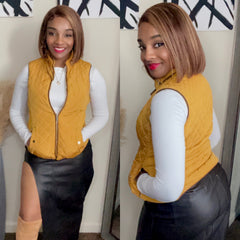 Yellow Stone Vest - BeauTise’ Boutique
