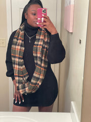 Multi-Color Plaid Scarf