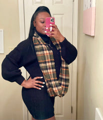 Multi-Color Plaid Scarf