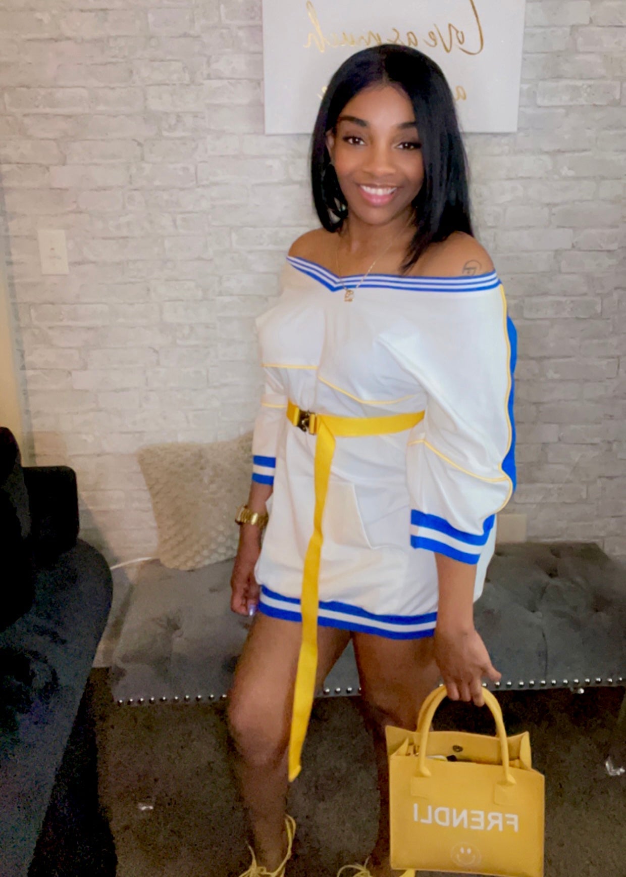 Tasteful Dress (belt included) - BeauTise’ Boutique
