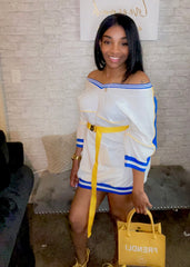 Tasteful Dress (belt included) - BeauTise’ Boutique