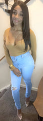 V-Cut Bodysuit - BeauTise’ Boutique